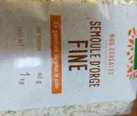 Mängden socker i Semoule d'orge