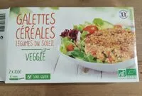 Mängden socker i Galettes céréales Légumes du soleil