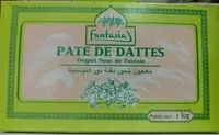 Mängden socker i Pâte de dattes