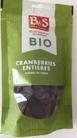 Mängden socker i Cranberries entières