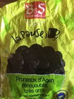 Mängden socker i La Pause - Pruneaux d'Agen dénoyautés très gros
