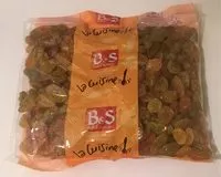 Mängden socker i Raisin Golden Jumbo B &S Sachet