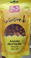 Mängden socker i Amandes décortiquées