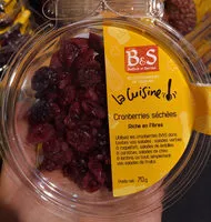 Mängden socker i Cranberries Séchées en moitié