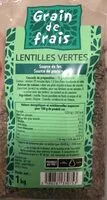 Mängden socker i Lentilles vertes