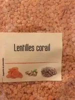 Mängden socker i Lentilles corail