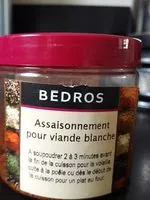 Mängden socker i Assaisonnement pour viande blanche