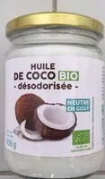 Mängden socker i Huile de coco désodorisée