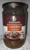 Mängden socker i Lentilles cuisinées