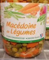 Mängden socker i Macédoine de legumes