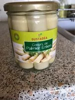 Mängden socker i Coeurs de palmier entiers