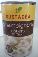 Mängden socker i Champignons entiers 1er Choix