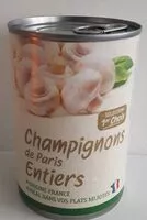 Mängden socker i Champignons de Paris entiers
