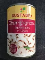Mängden socker i Champignons emincés 1er choix