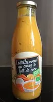 Mängden socker i Soupe Lentilles corail au curry et lait de coco