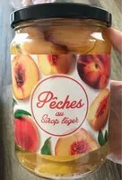 Mängden socker i Pêches au sirop léger