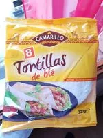 Mängden socker i Tortillas de Farine