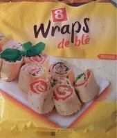 Mängden socker i Wraps de blé