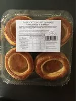 Mängden socker i 4 bouchées à garnir