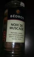 Mängden socker i Noix de muscade