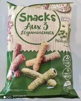 Mängden socker i Snacks aux trois légumineuses