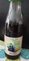 Mängden socker i Jus de raisin 100% BIO