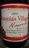 Mängden socker i Beaujolais Villages Nouveau 2015