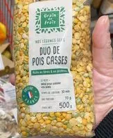 Mängden socker i Duo de pois cassés cru