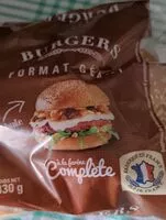 Mängden socker i Pain burger à la farine complète