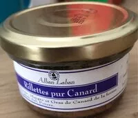 Mängden socker i Rillettes pur canard