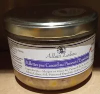 Mängden socker i Rillettes pur canard au piment d'Espelette