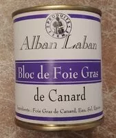 Mängden socker i Bloc de foie gras de canard