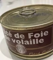 Mängden socker i Paté de foie de volaille
