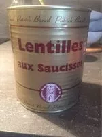 Mängden socker i Lentilles aux saucisses