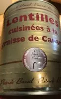 Mängden socker i Lentilles cuisinees