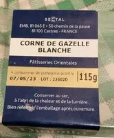 Mängden socker i Corne de gazelle