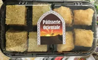 Mängden socker i Pâtisserie Orientale (Assortiment Kadaïf / Baklawa)
