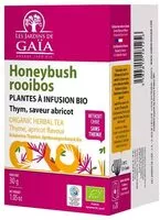 Mängden socker i Honeybush rooibos thym abricot