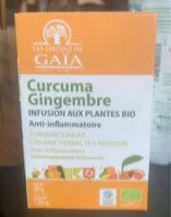 Mängden socker i Curcuma gigembre ifusion aux plantes bio anti-inflammatoire