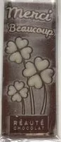 Mängden socker i Carte message décorée merci beaucoup chocolat au lait
