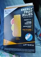 Mängden socker i Energy fruit jellies
