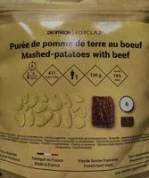 Mängden socker i Purée de pomme de terre au boeuf