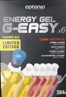 Mängden socker i ENERGY GEL G-EASY