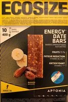 Mängden socker i Barres énergétiques aux dates, aux céréales, et à la banane
