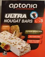 Mängden socker i Ultra nougat bars