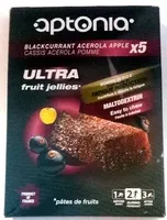 Mängden socker i Ultra fruit jellies - Cassis Acelora Pomme