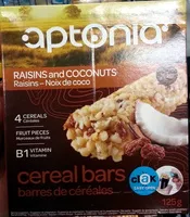 Mängden socker i Raisins - Noix de coco