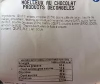 Mängden socker i Moelleux au chocolat