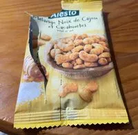 Mängden socker i Mélange noix de cajou et cacahuètes miel et sel