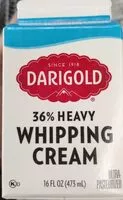 Mängden socker i Heavy whipping cream